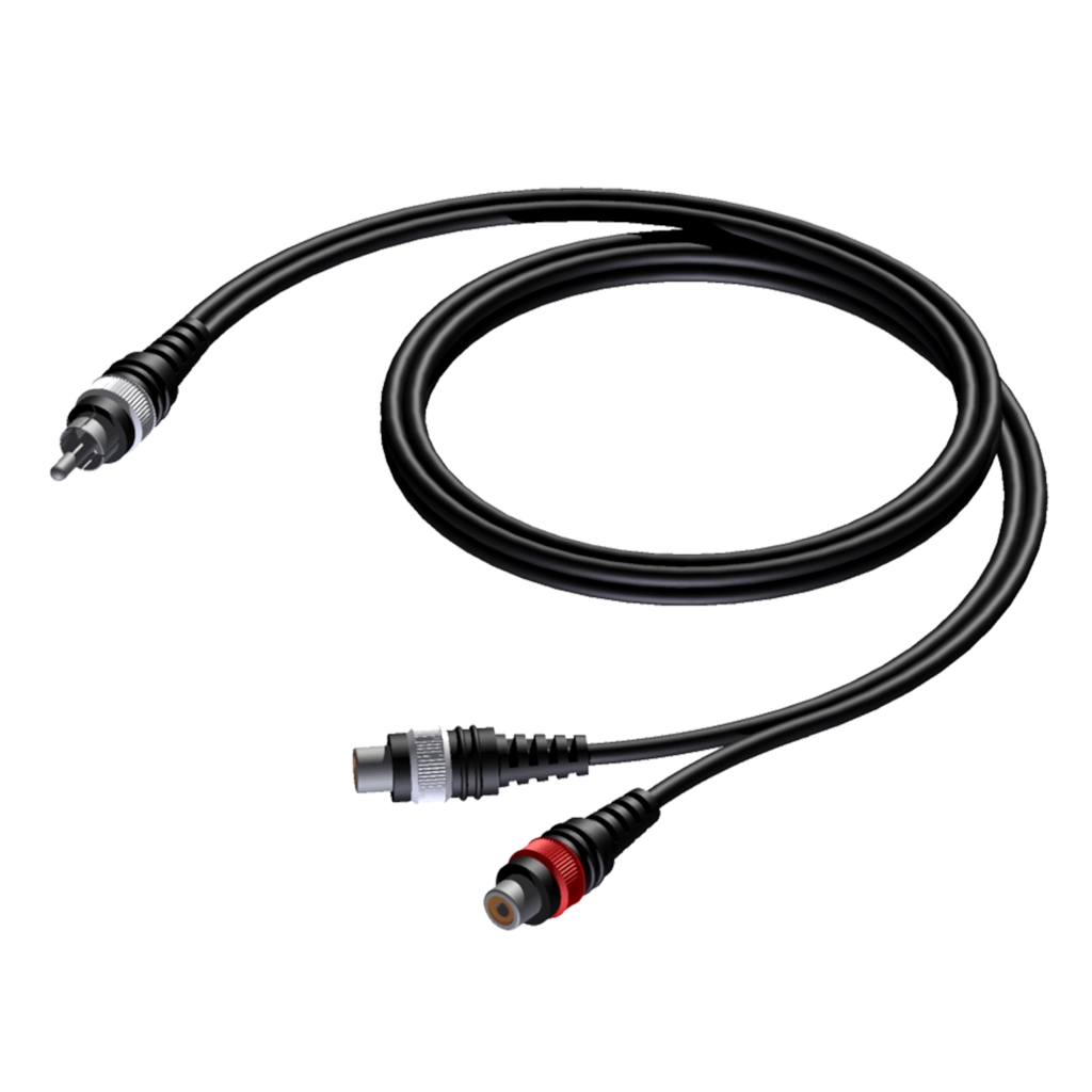 PROCAB-rental - CAB727/0.25 - RCA/Cinch male - 2 x RCA/Cinch female - 0,25 meter