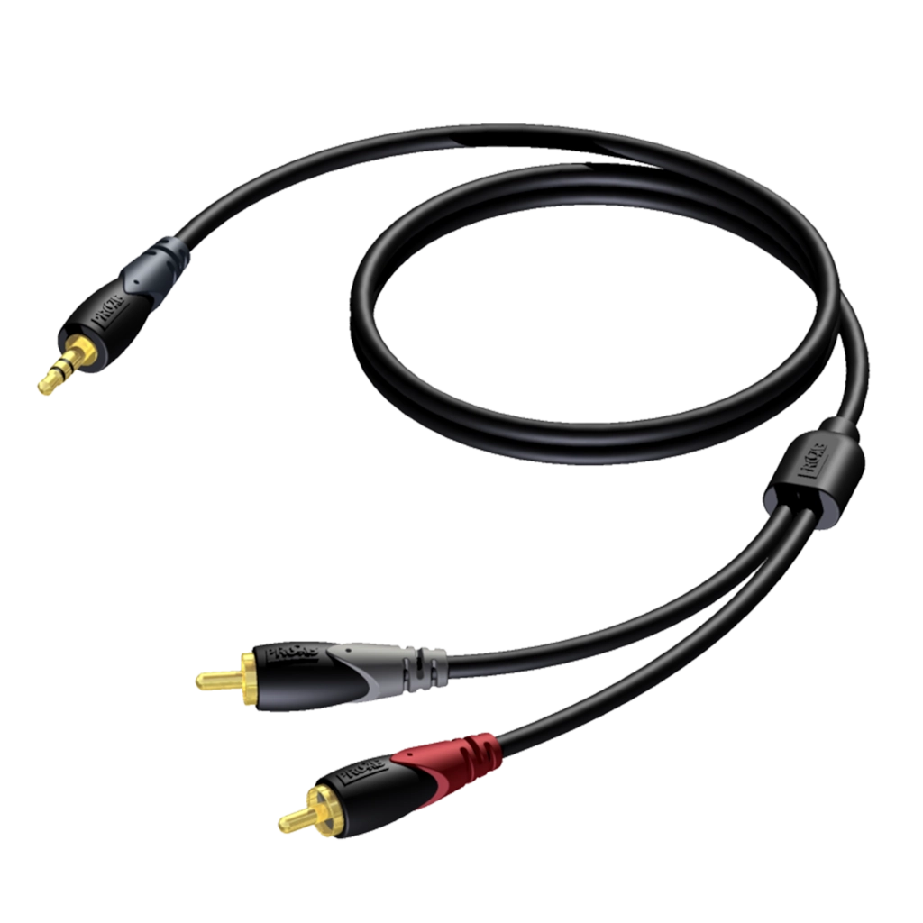 PROCAB-avit - CLA711/3 - 3.5 mm Jack male stereo - 2 x RCA/Cinch male - 3 meter