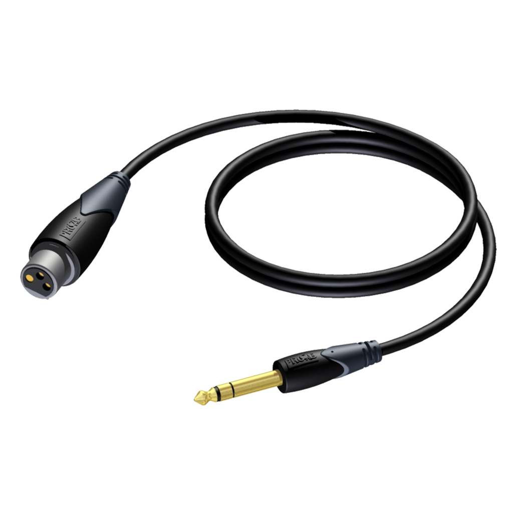 PROCAB-avit - CLA723/1.5 - XLR female - 6.3 mm Jack male stereo - 1,5 meter