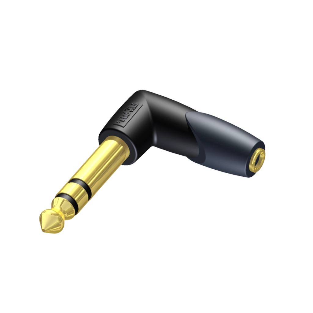 PROCAB-avit - CLP205 - Adapter - 3.5 mm Jack female - 6.3 mm Jack male stereo - 90° angled