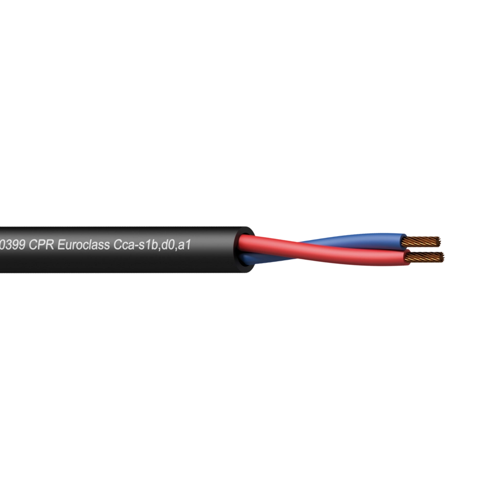 PROCAB-avit - CLS215-CCA/3 - Loudspeaker cable - 2 x 1.5 mm² - 16 AWG -  EN50399 CPR Euroclass Cca-s1b,d0,a1 - 300 m wooden reel