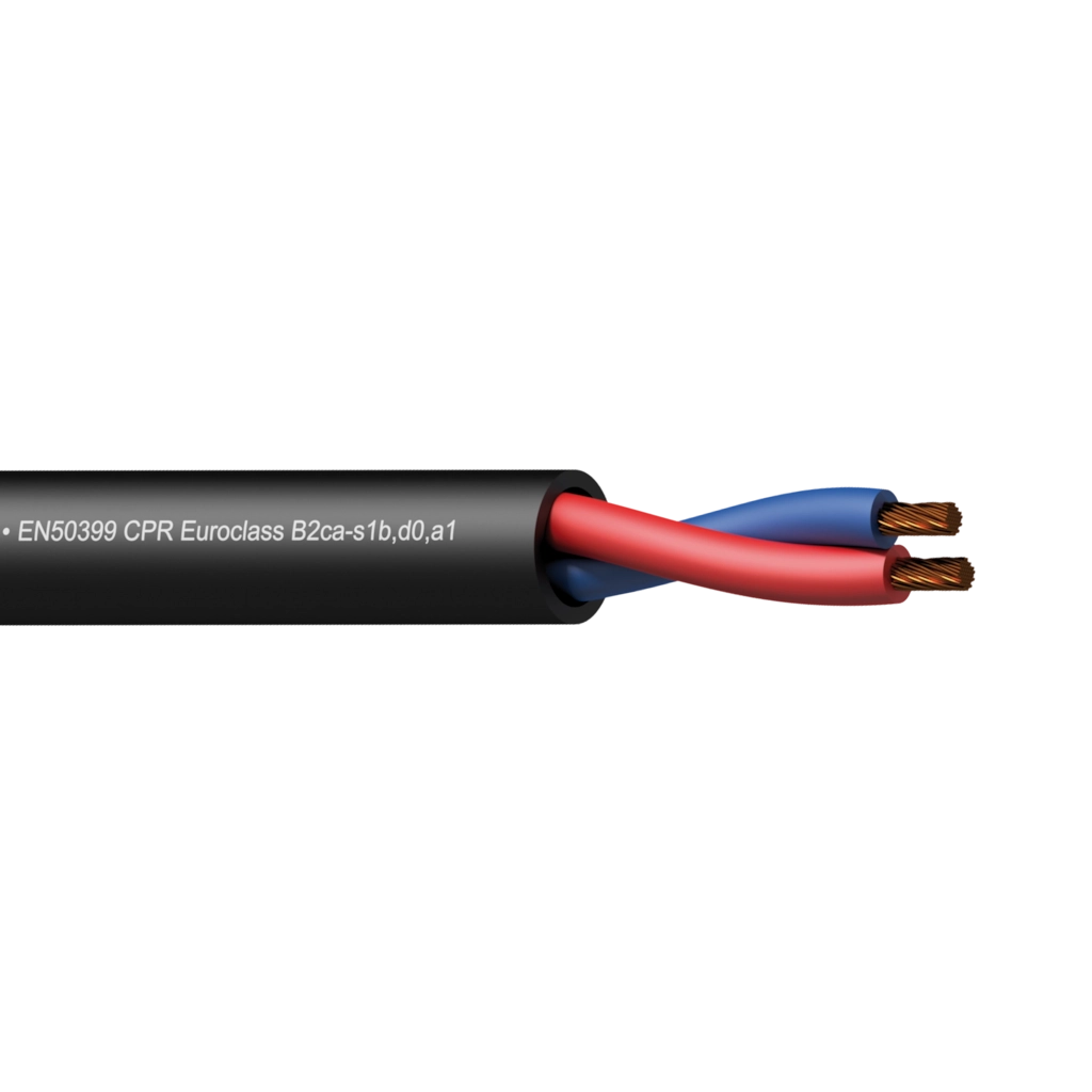 PROCAB-avit - CLS240-B2CA/1 - Loudspeaker cable - 2 x 4 mm² - 11 AWG -  EN50399 CPR Euroclass B2ca-s1b,d0,a1 - 100 m wooden reel