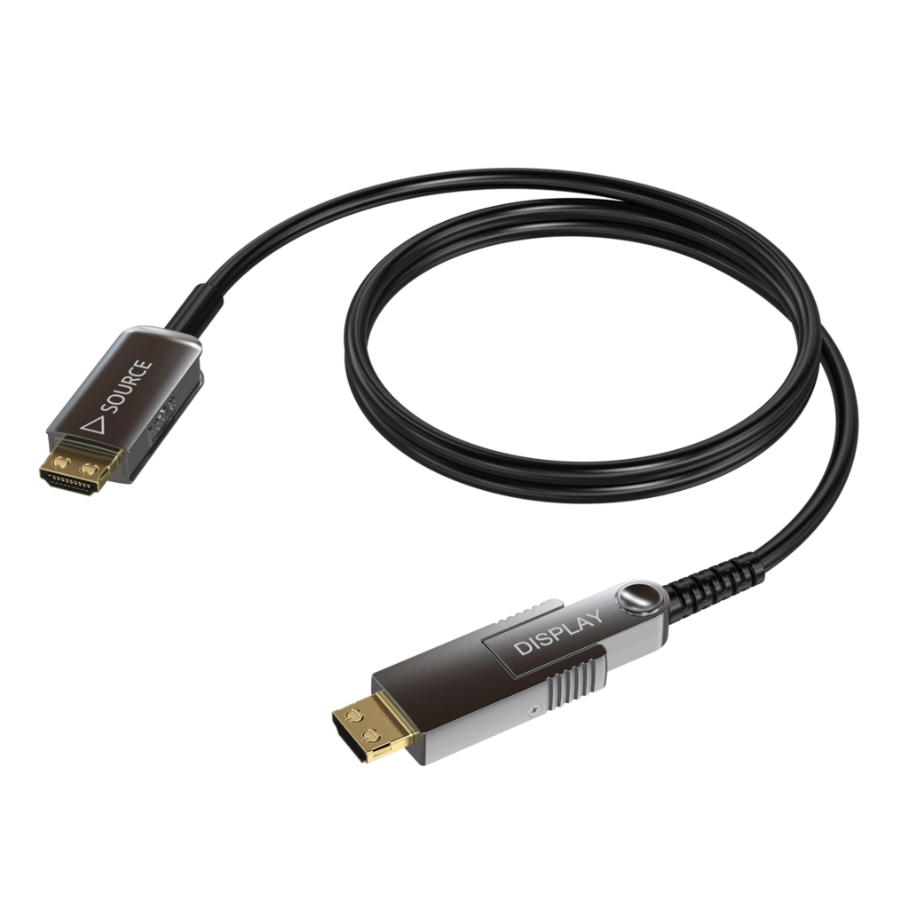 PROCAB-avit - CLV215A/30 - HDMI A male - HDMI A male/HDMI D (Micro-HDMI) male - Active optical - Fixed and detachable connector - 30 meter