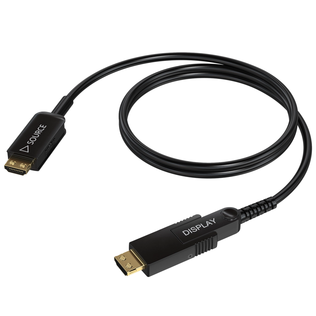 PROCAB-avit - CLV315A/20 - HDMI 2.1 Active optical cable – HDMI A male - HDMI A male - HighFlex™ - Interchangeable connector - 20 meter