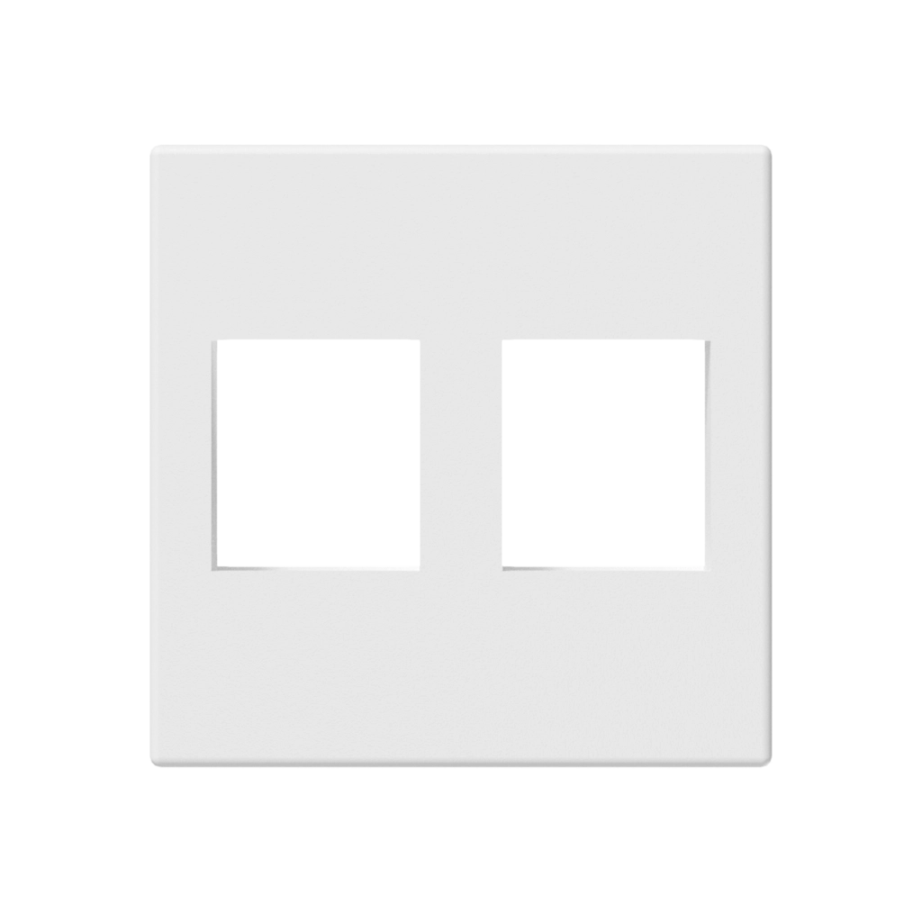 PROCAB-avit - CP45KS2/W - Connection plate Keystone 45 x 45 mm - White