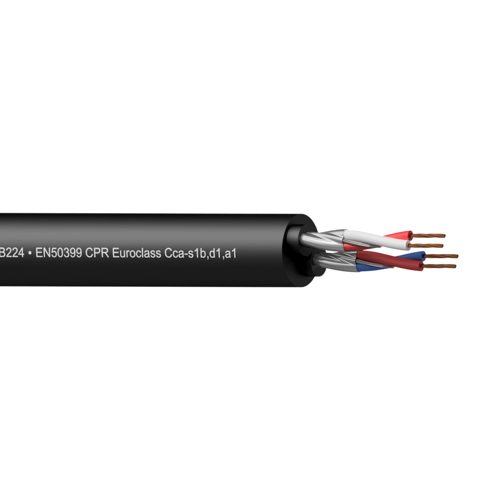 PROCAB-avit - CSB224-CCA/3 - Balanced signal cable - flex 0.20 mm² - 24 AWG - EN50399 CPR Euroclass Cca-s1b,d1,a1 - 300 m wooden reel