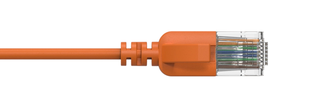 PROCAB-avit - CSD560OR/0.15 - Slimline networking cable - CAT6A RJ45 - RJ45 U/UTP - Orange version - 0.15 meter