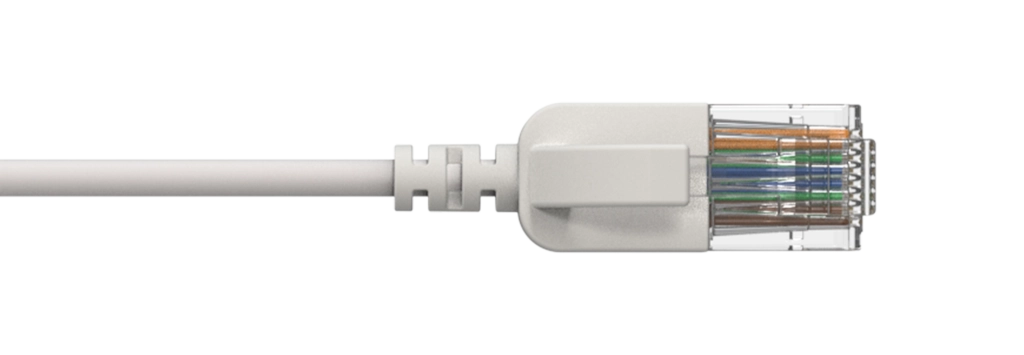 PROCAB-avit - CSD560W/0.5 - Slimline networking cable - CAT6A RJ45 - RJ45 U/UTP - White version - 0.5 meter