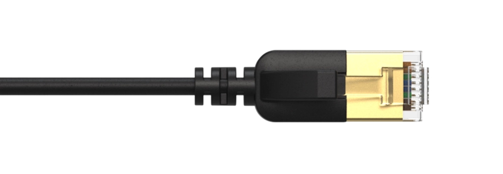 PROCAB-avit - CSD570B/0.3 - Slimline networking cable - CAT7 RJ45 - RJ45 U/FTP - Black version - 0.3 meter
