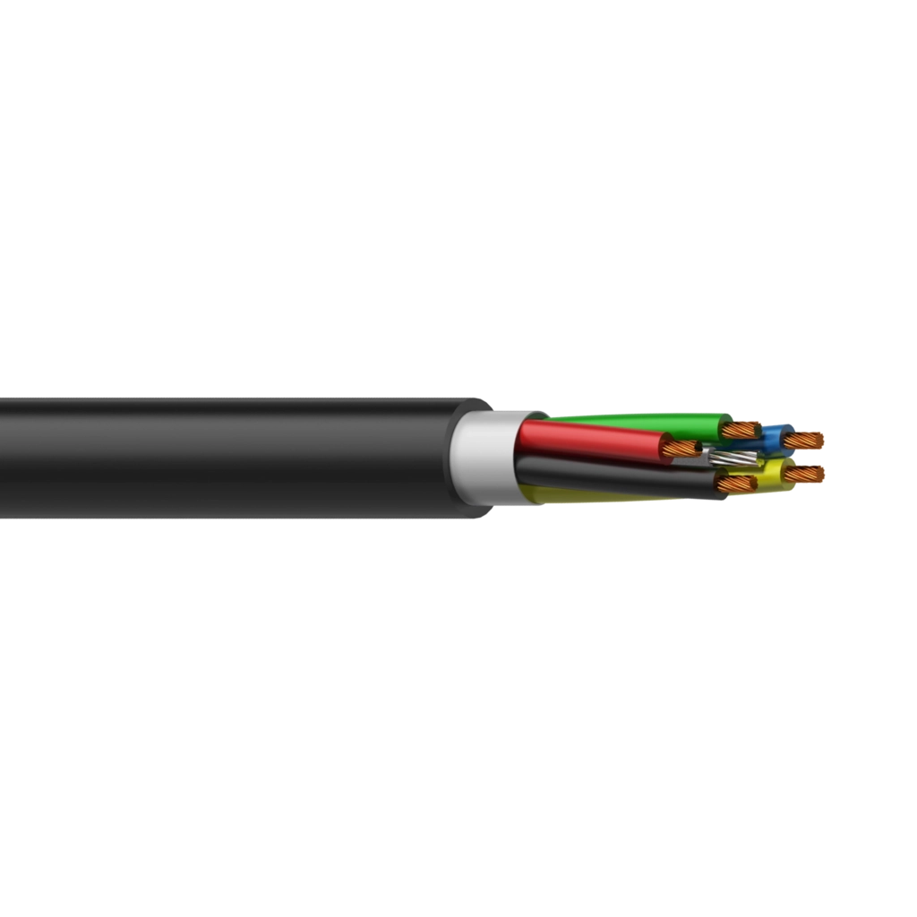 PROCAB-avit - LSS504B/1 - Loudspeaker cable - 5 x 0,4 mm² - 21 AWG - with steel tension cable - 100 meter, black