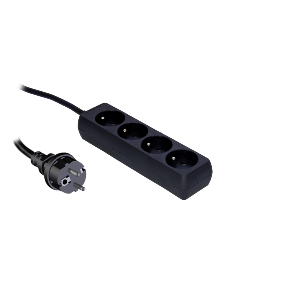 PROCAB-avit - PSC104/1.5-G - Powerstrip with child protection, 4-way - 4 german  sockets, 1,5m cable