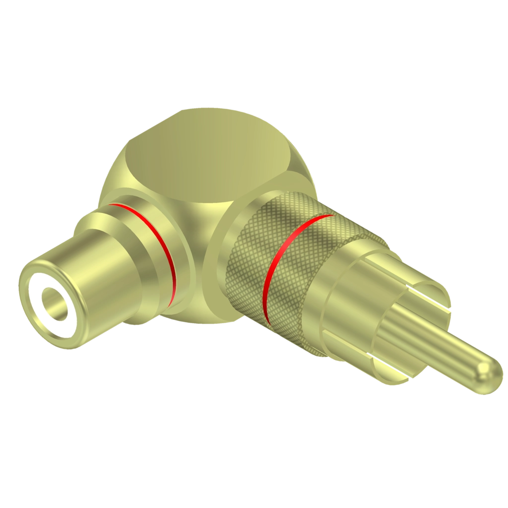 PROCAB-avit - VC215 - Adapter - RCA/Cinch male - RCA/Cinch female - 90° angled - pair - Adapter