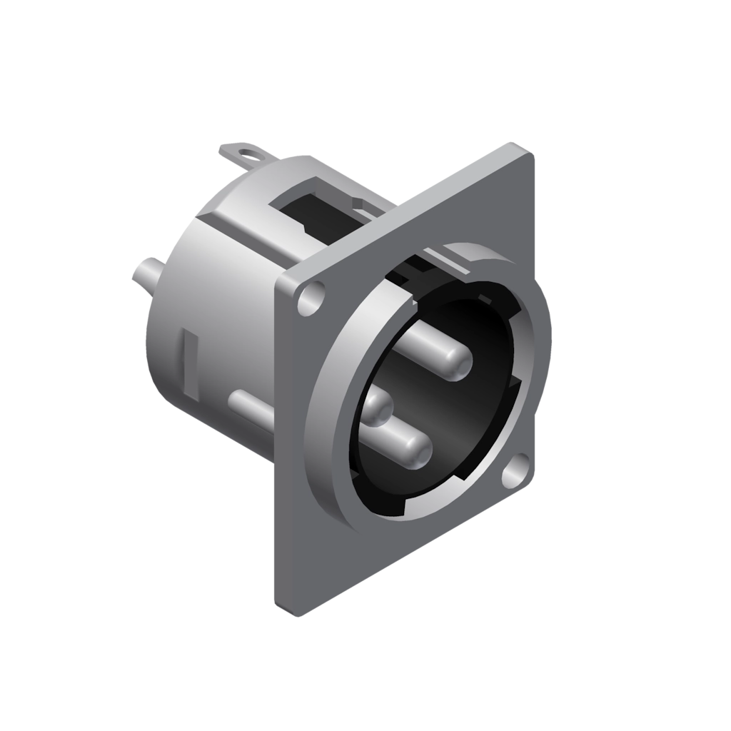 PROCAB-rental - VC3MDL - Panel connector - 3-pin xlr male - Connector