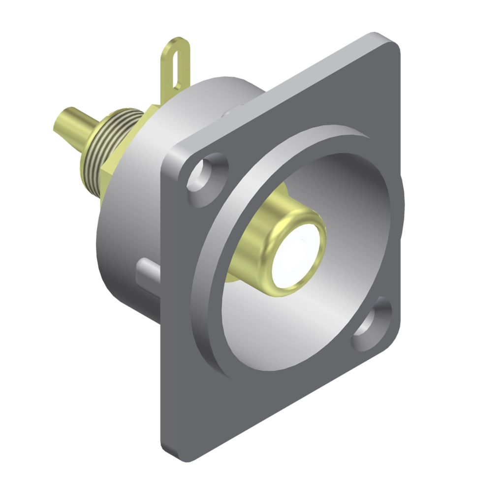 PROCAB-avit - VCD60 - Panel connector - rca/cinch female - metal - Connector