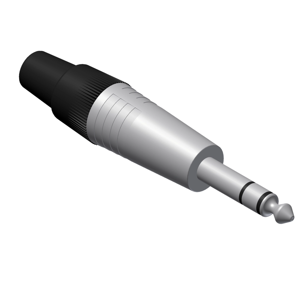 PROCAB-avit - VCJ3MX-P - Cable connector - 6.3 mm Jack male stereo - Connector 25 pcs box