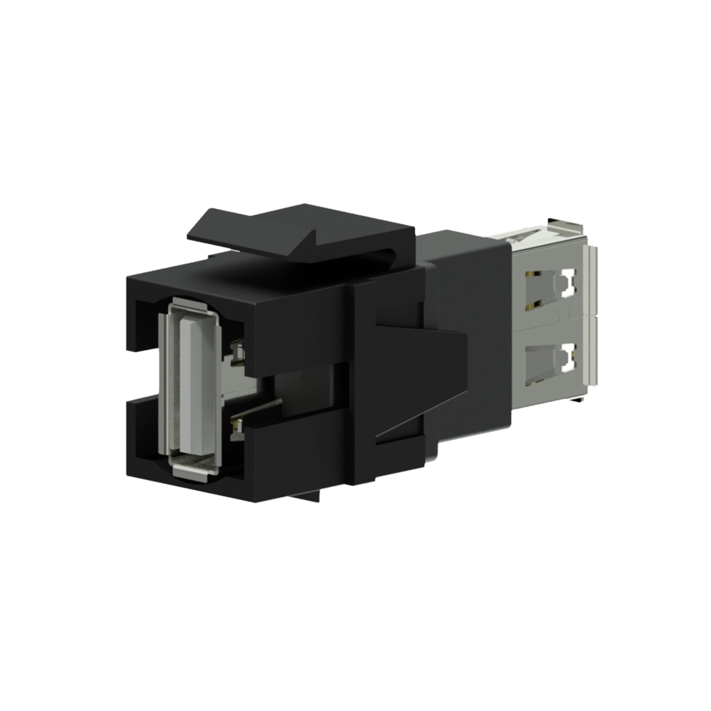 PROCAB-rental - VCK622/B - Keystone adapter - USB 2.0 A - USB 2.0 A - Black