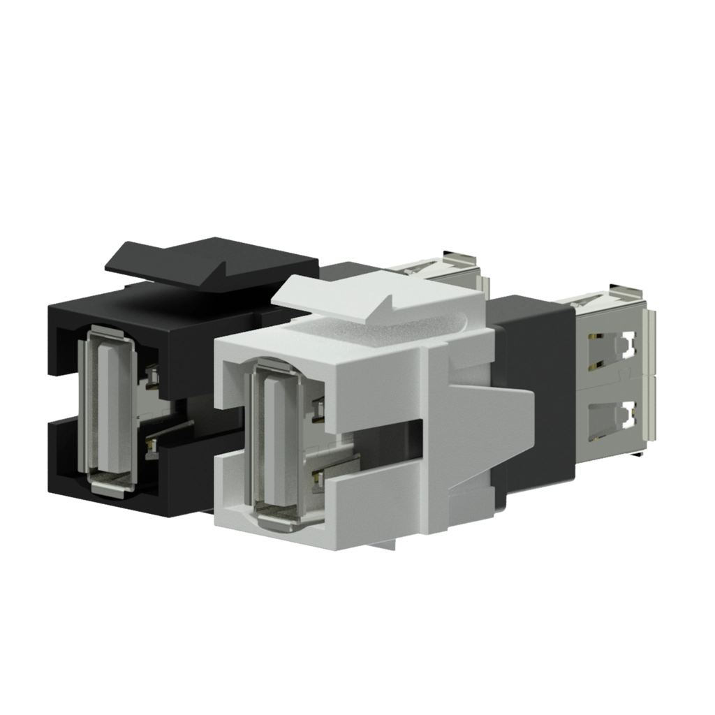 PROCAB-rental - VCK622/W - Keystone adapter - USB 2.0 A - USB 2.0 A - White
