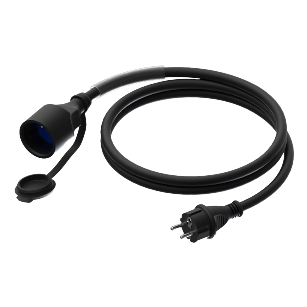 PROCAB-rental - CAB465/5-F - Power cable - schuko male - schuko female - France - 3 x 2.5 mm² - France - 5 meter