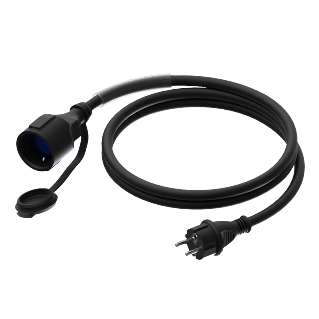 PROCAB-rental - CAB465/5-G - Power cable - schuko male - schuko female - German - 3 x 2.5 mm² - German - 5 meter