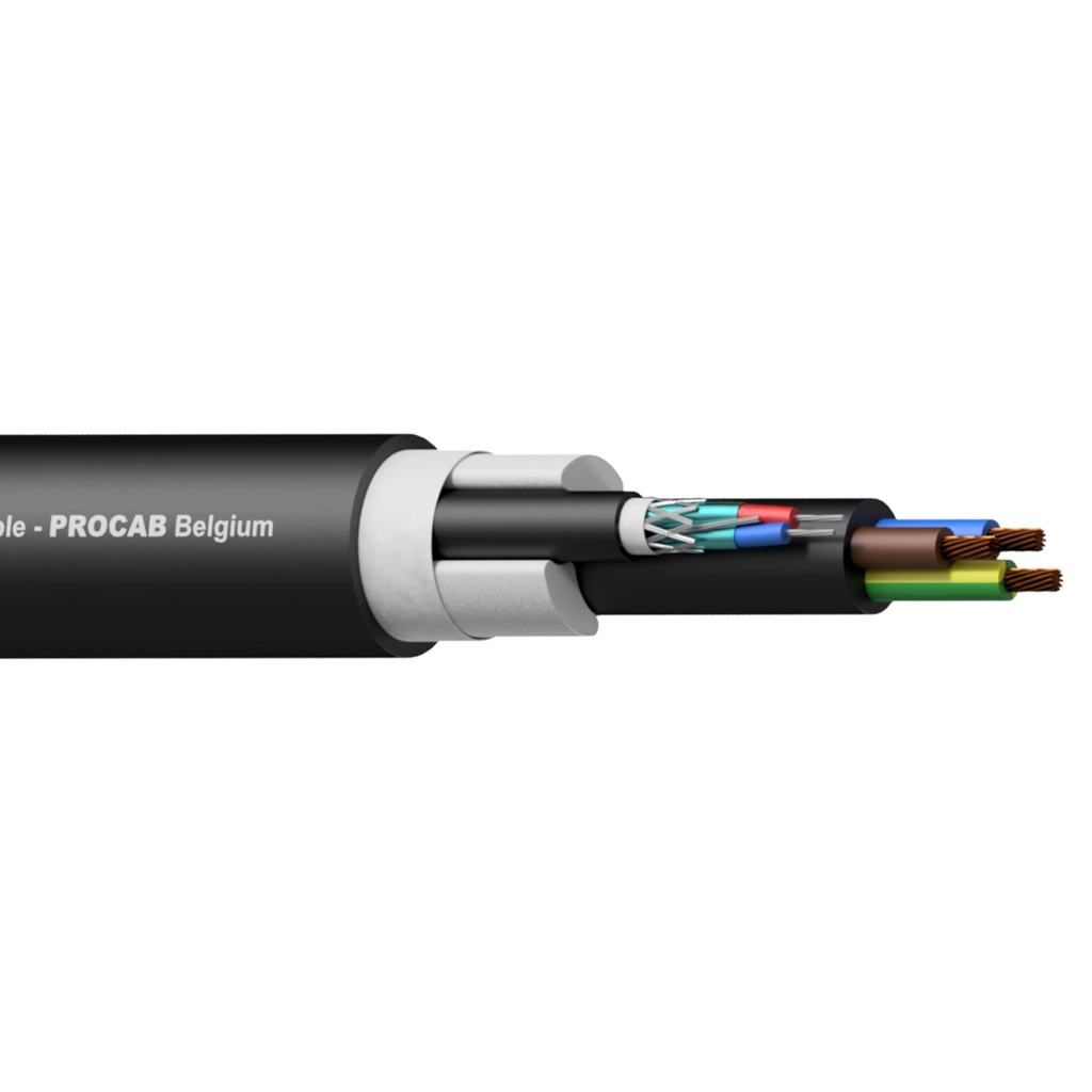 PROCAB-rental - PAC151/1 - Balanced signal / DMX-AES & 3G1.5 Power cable - 100 meter