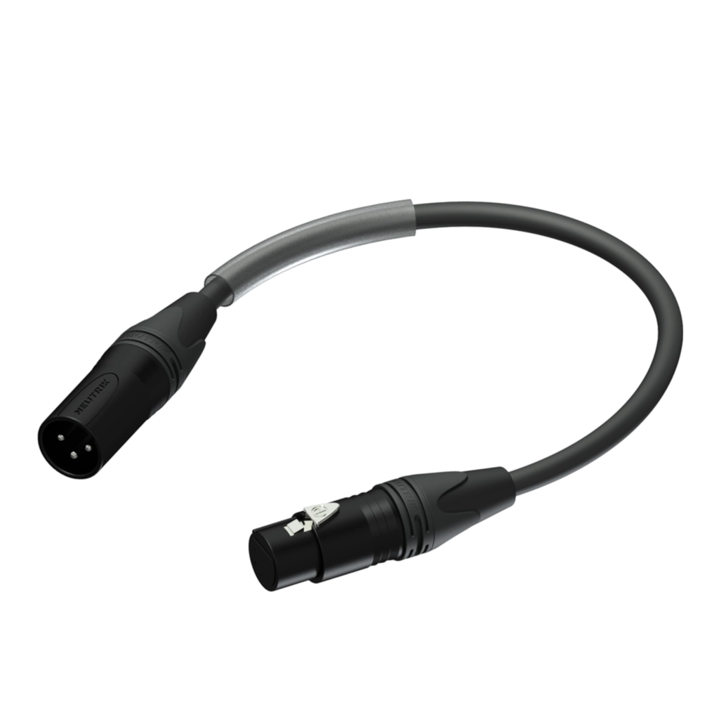 PROCAB-rental - PLP150/0.25 - DMX adapter - 3-pin XLR male - 5-pin XLR female - HighFlex™ - 0.25 meter