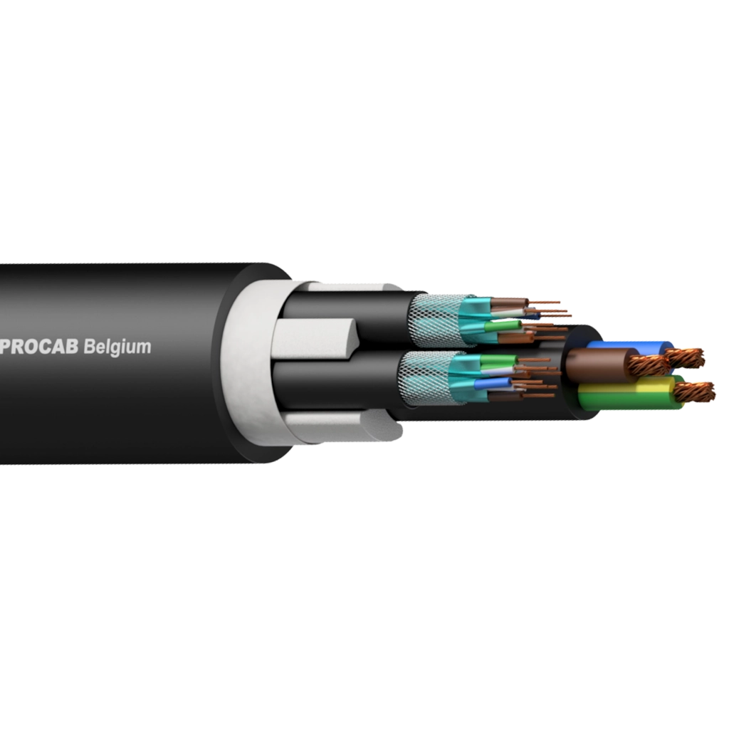 PROCAB-rental - PNC2527/3 - 2 x CAT7 S/FTP & 3G2.5 Power cable - 300 meter