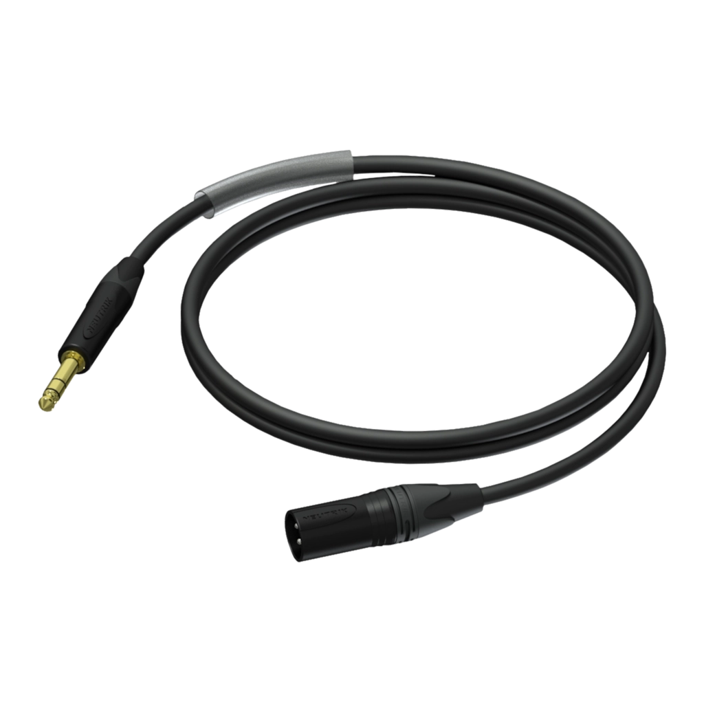 PROCAB-rental - PRA724/1.5 - XLR male - Jack male stereo - UltraFlex™ - 1.5 meter