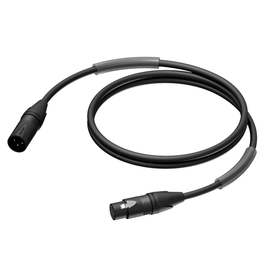 PROCAB-rental - PRA902/15 - XLR male - XLR female - HighFlex™ - 15 meter