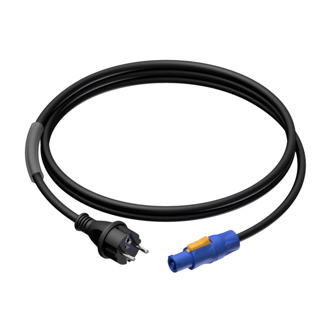 PROCAB-rental - PRP442/1.5 - Power cable - schuko male - powerCON power-out - 3 x 2.5 mm² - 1.5 meter
