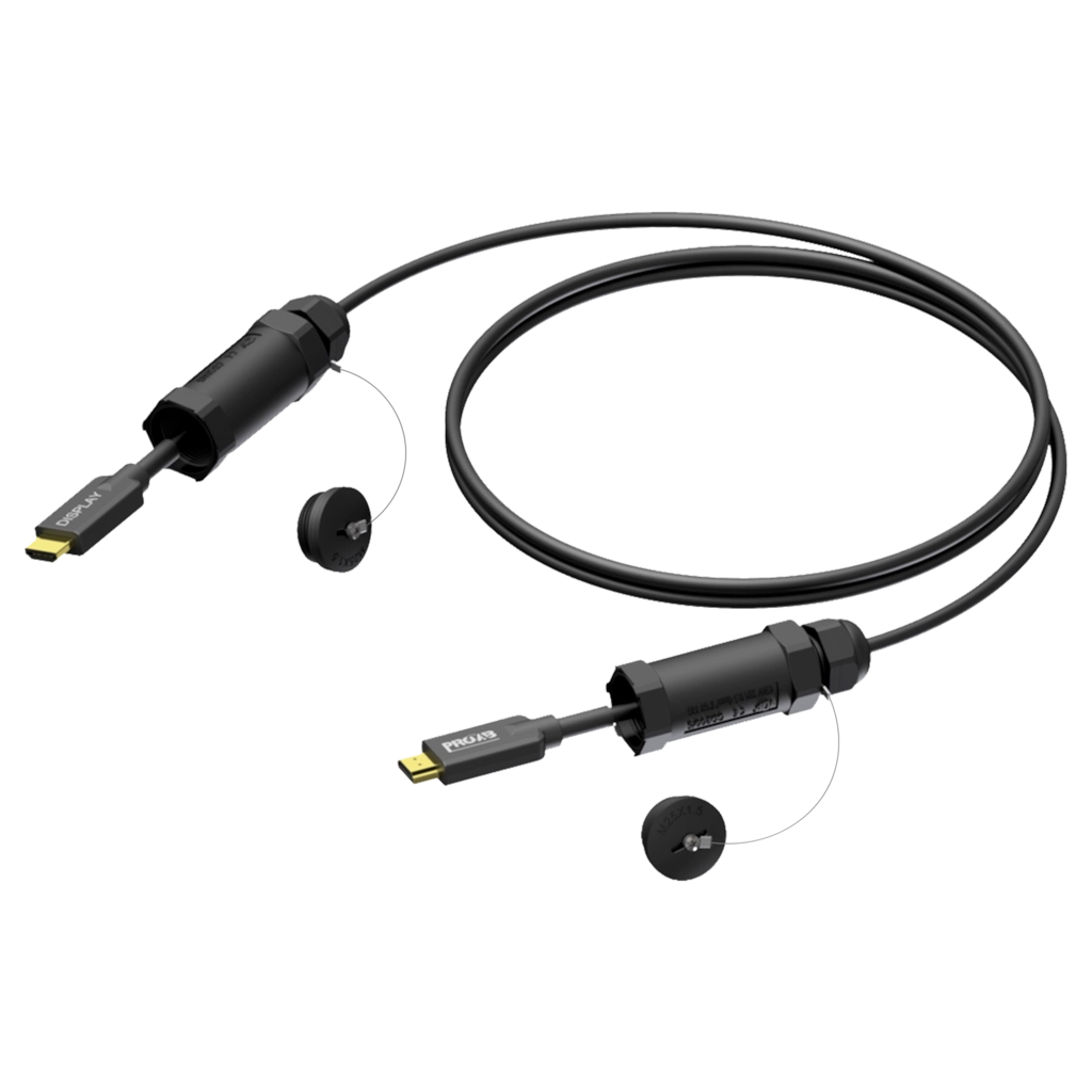 PROCAB-rental - PRV220A/25 - HDMI A male - HDMI A male - Armored active optical - HighFlex™ - 25 meter