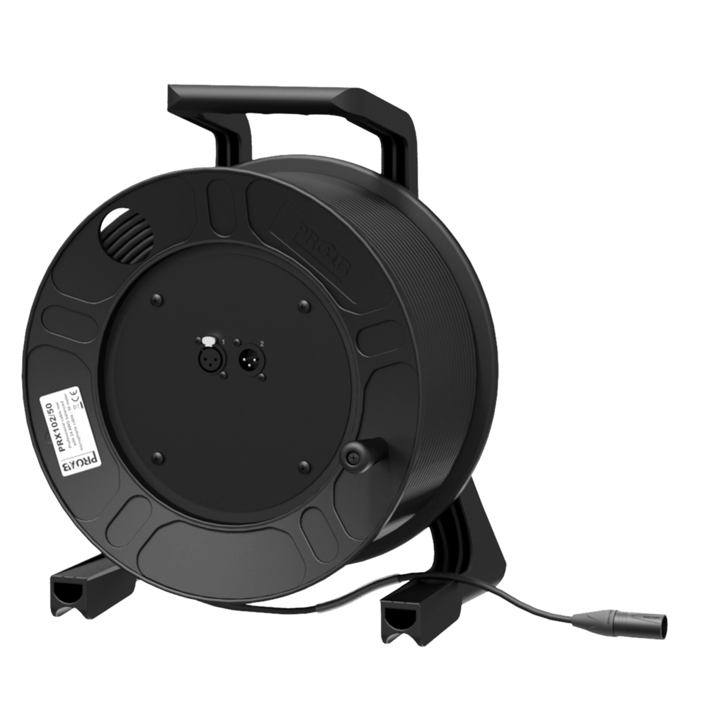 PROCAB-rental - PRX102/50 - Cable reel - XLR male & female - XLR male - 50 meter