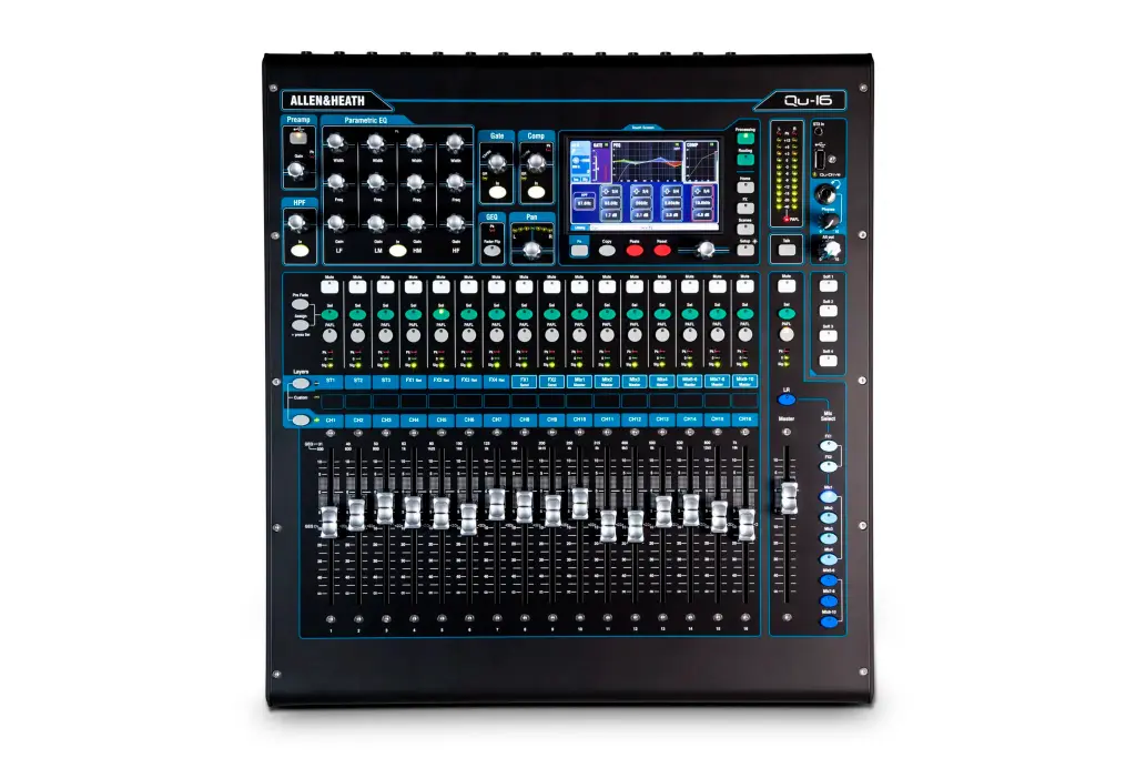 [SO-QU16M] Mengpaneel Allen & Heath QU16 - 20 kanaals digitale mengtafel