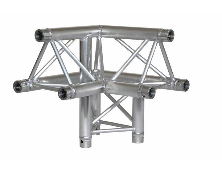 [SO-C010X] Prolyte X30D-C010 - Medium duty 3-weg hoek 90° rechts Apex Up zwart