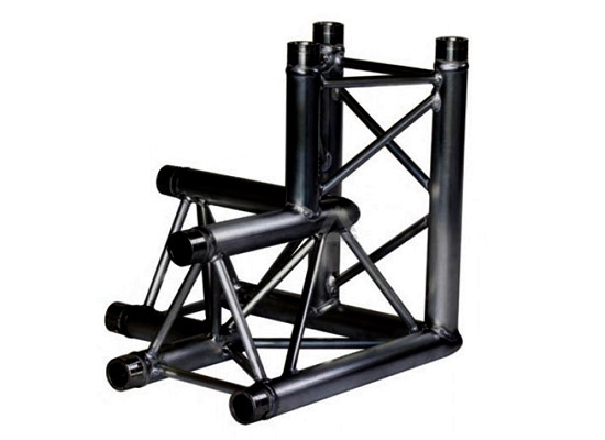 [SO-C012X] Prolyte X30D-C012 - Medium duty 3-weg hoek 90° rechts Apex Down zwart