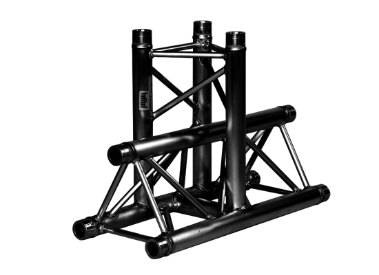 Prolyte X30D-C018 - Medium duty 3-weg hoek 90° T-vertikaal Apex Down zwart
