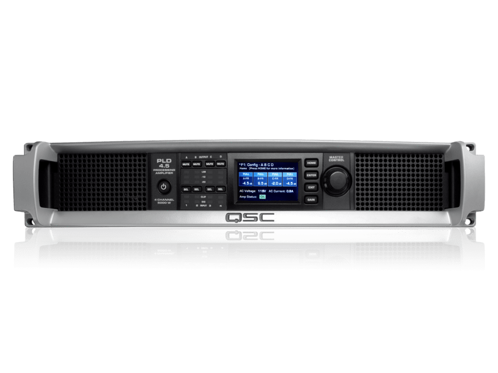 QSC PLD4.5 - Amplificateur 4 canaux 5000W avec DSP