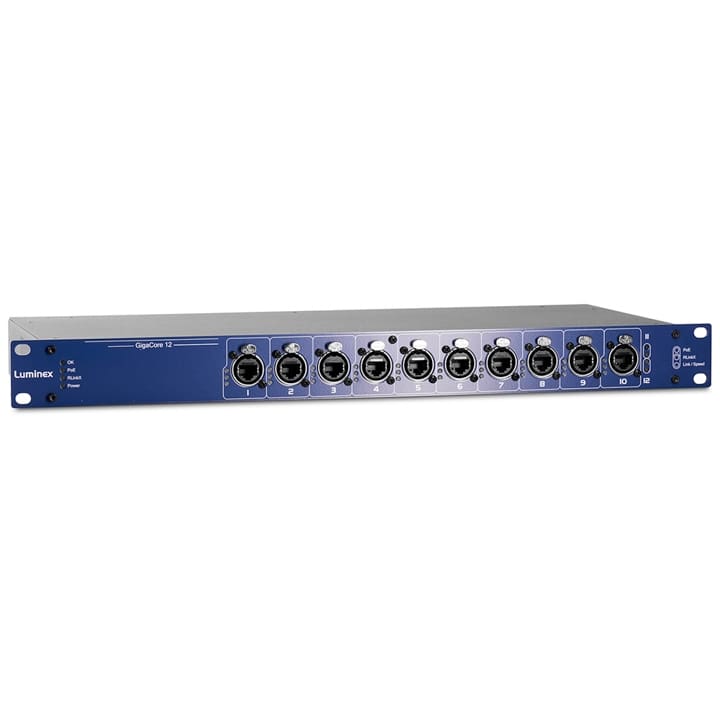 [SO-GC12S] Luminex GigaCore 12 - Switch réseau AV 12 ports