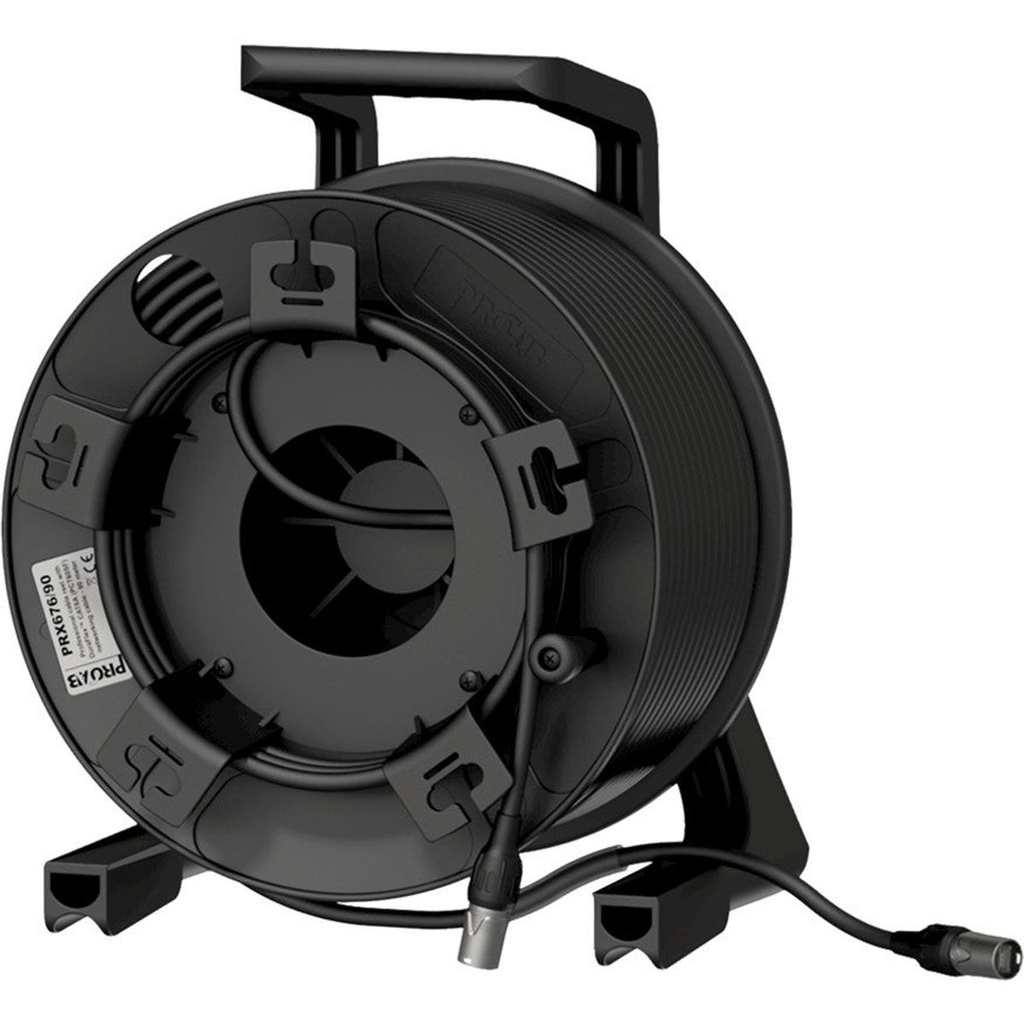 Enrouleur Procab - Câble réseau S/FTP Cat6a 60 m avec RJ45