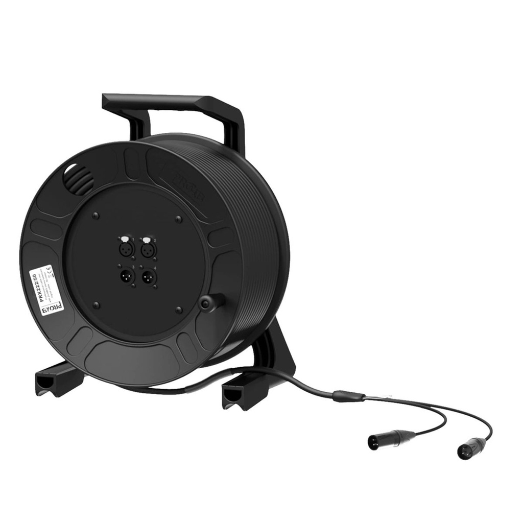 Procab kabelhaspel - XLR multikabel 2 in / 2 uit 25m