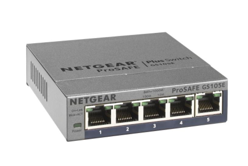 NETGEAR - NG-GS105E-200PES - 5-Port Gigabit Plus Switch
