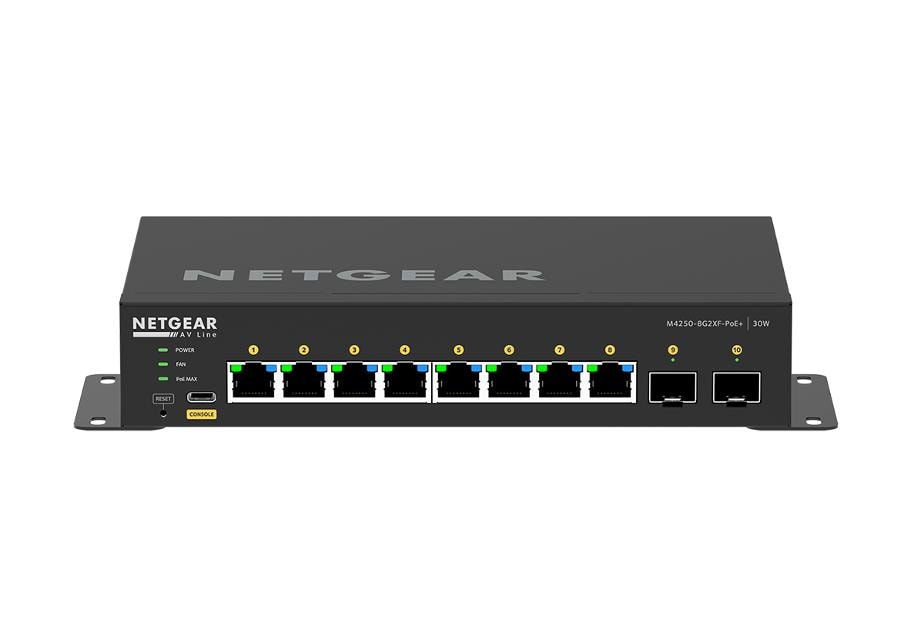 NETGEAR - NG-GSM4210PX-100EUS - NETGEAR AV Line M4250-8G2XF-PoE+