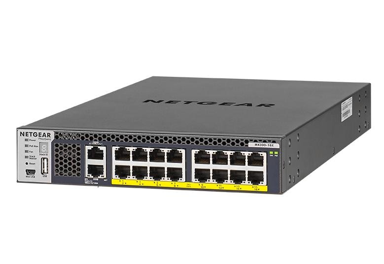 NETGEAR - NG-XSM4316PA-100NES - NETGEAR AV Line M4300-16X POE+
