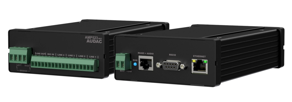 AUDAC - AMP523MK2 - Web-based mini stereo amplifier 2 x 15W - MK2 version