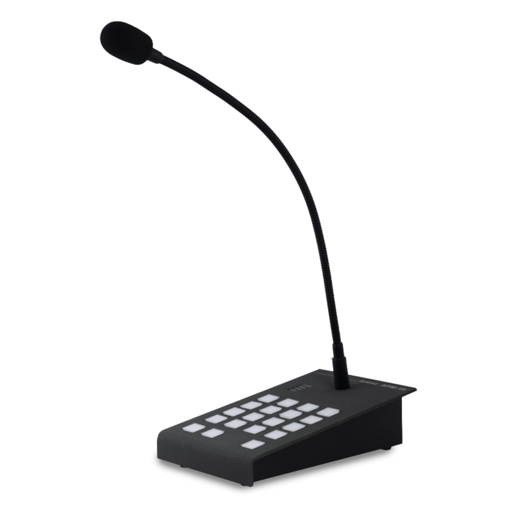 AUDAC - APM116MK2 - Digital paging microphone 16 zones - MK2 version