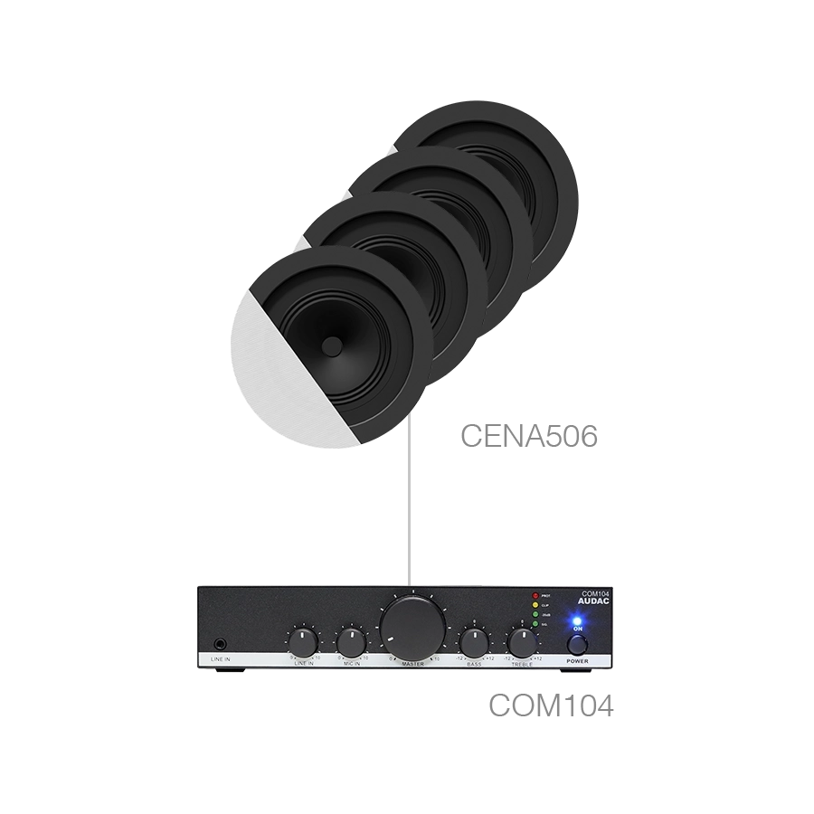 AUDAC - CANTO5.4/W - 4 x CENA506 + COM104 - White version