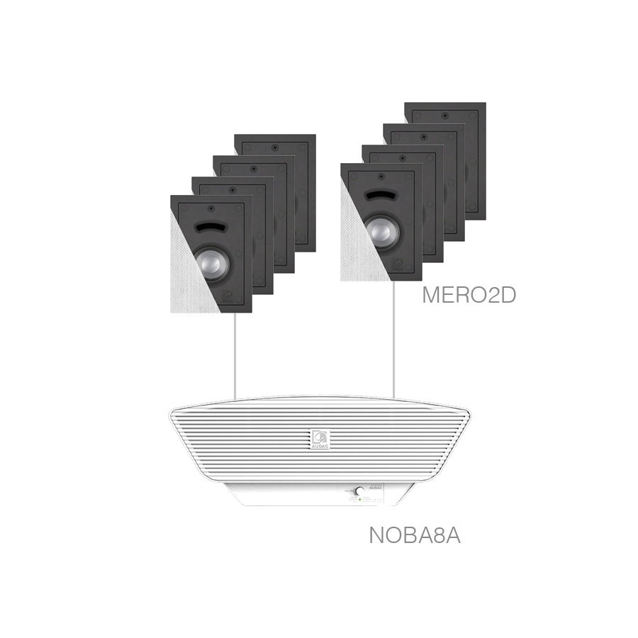 AUDAC - CERRA2.9/W - 8x MERO2D + NOBA8A - White