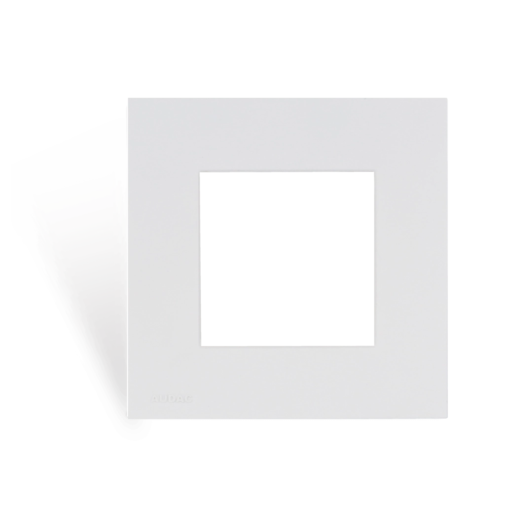 AUDAC - CF45S/W - Cover frame single 45 x 45 mm - White version