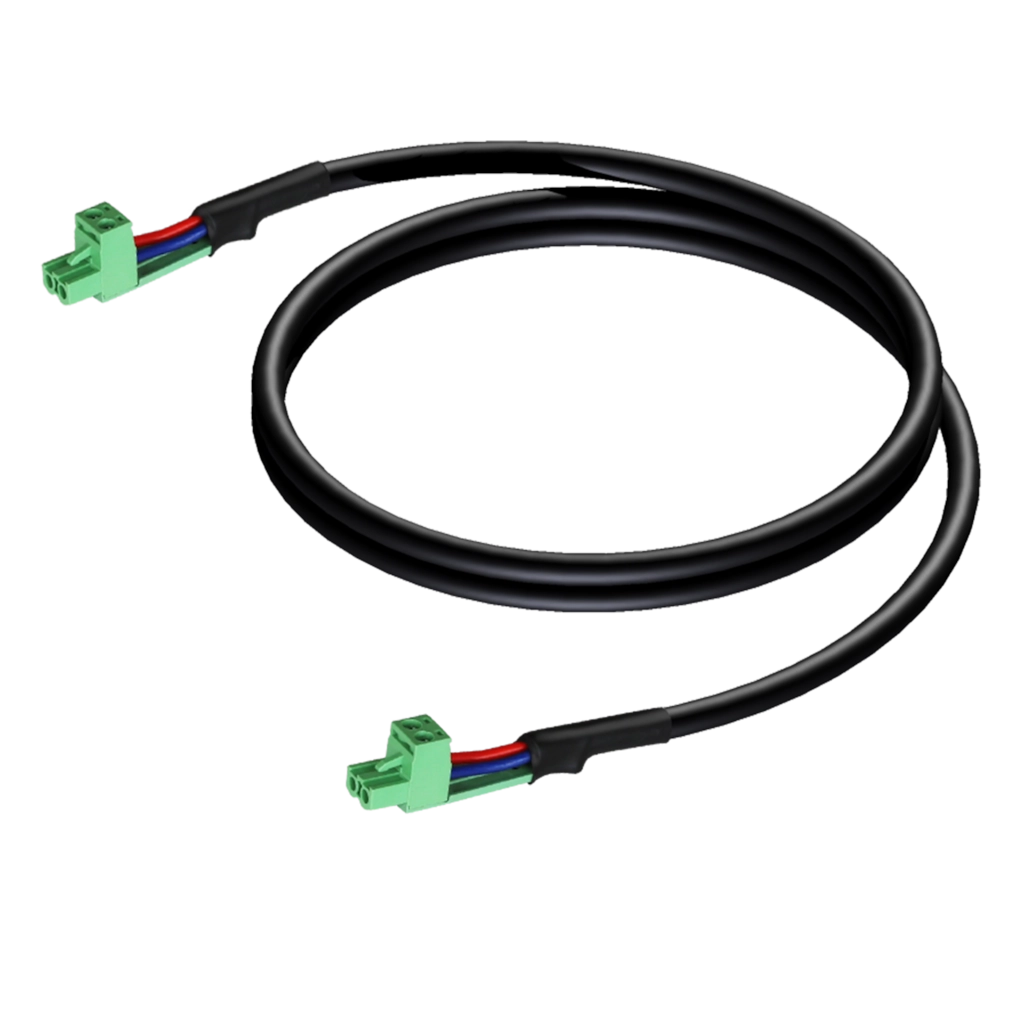 AUDAC - CLA530/1.5 - Loudspeaker cable - terminal block - terminal block (2p - 5.08mm) - 1,5 meter
