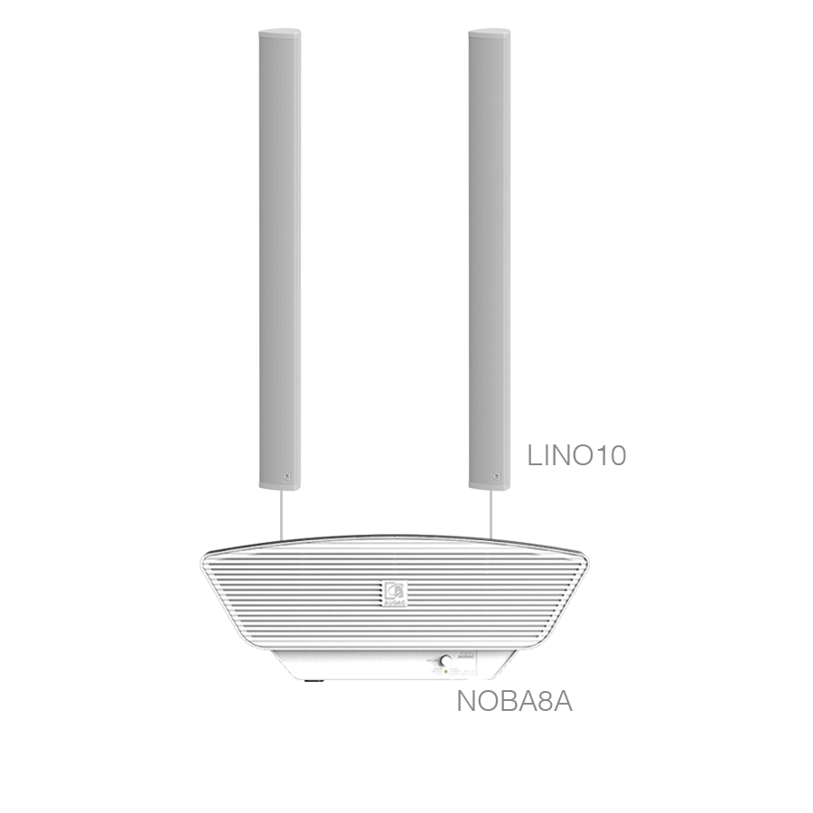 AUDAC - CONGRESS10.3/W - LINO10 + NOBA8A - White