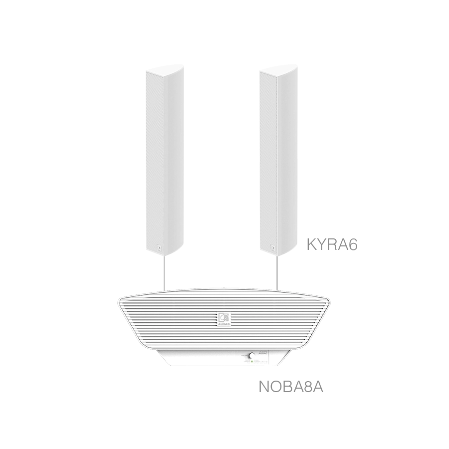 AUDAC - CONGRESS5.3/W - 2 x KYRA6 + NOBA8A - White